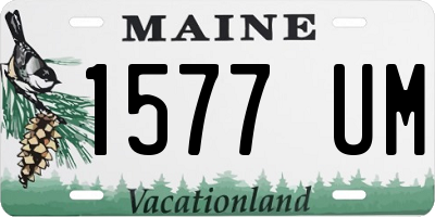 ME license plate 1577UM