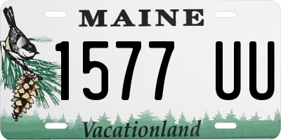 ME license plate 1577UU