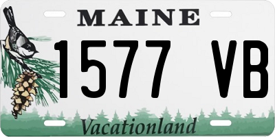 ME license plate 1577VB