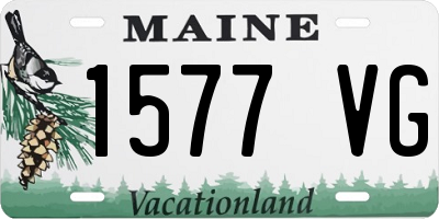 ME license plate 1577VG