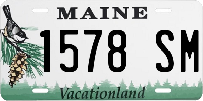 ME license plate 1578SM