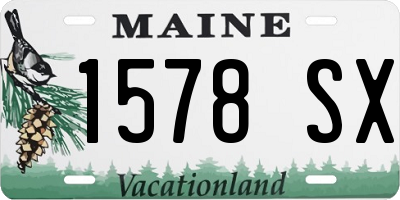 ME license plate 1578SX