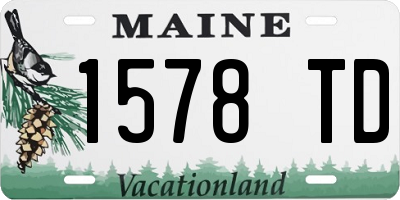 ME license plate 1578TD