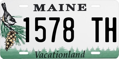 ME license plate 1578TH