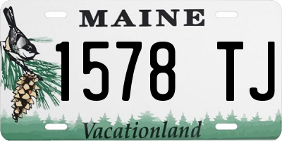 ME license plate 1578TJ
