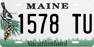 ME license plate 1578TU