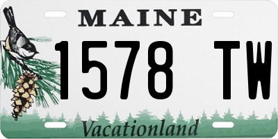 ME license plate 1578TW