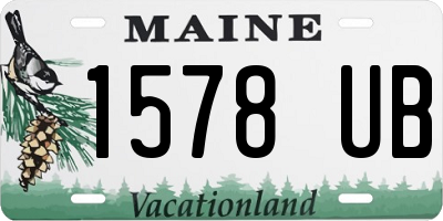 ME license plate 1578UB