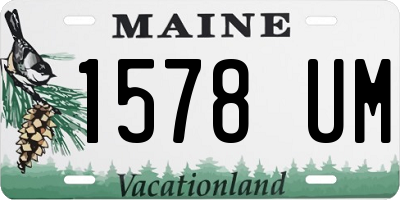 ME license plate 1578UM