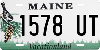 ME license plate 1578UT
