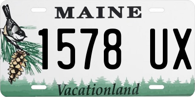 ME license plate 1578UX