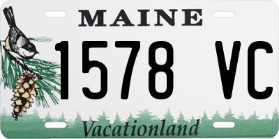 ME license plate 1578VC