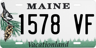 ME license plate 1578VF