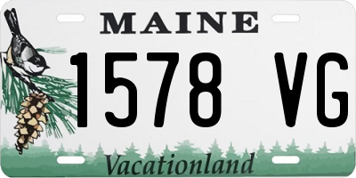 ME license plate 1578VG