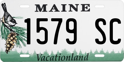 ME license plate 1579SC