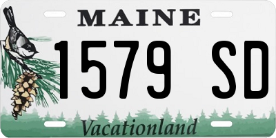ME license plate 1579SD