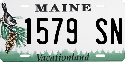 ME license plate 1579SN