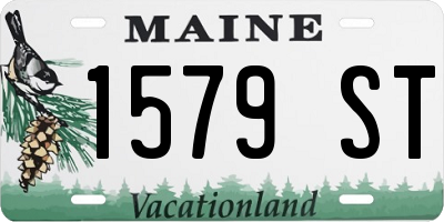 ME license plate 1579ST