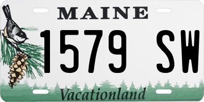 ME license plate 1579SW
