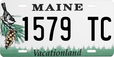ME license plate 1579TC