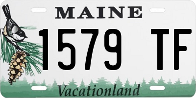 ME license plate 1579TF