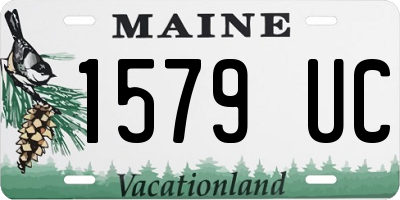ME license plate 1579UC