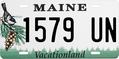 ME license plate 1579UN