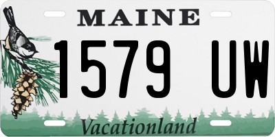 ME license plate 1579UW