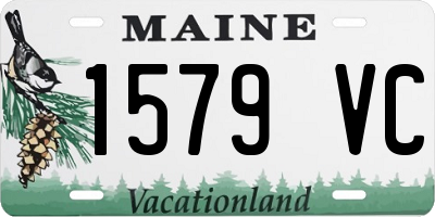 ME license plate 1579VC