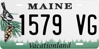 ME license plate 1579VG