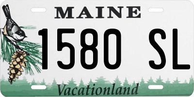 ME license plate 1580SL