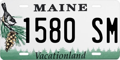 ME license plate 1580SM