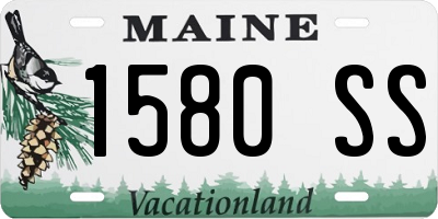 ME license plate 1580SS