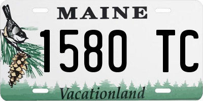 ME license plate 1580TC