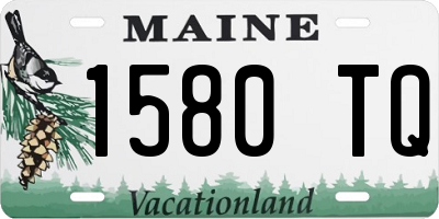 ME license plate 1580TQ