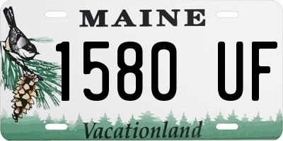 ME license plate 1580UF
