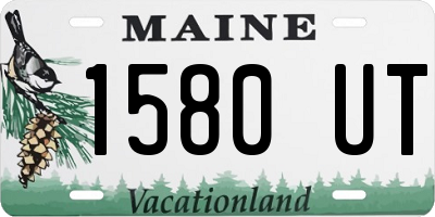 ME license plate 1580UT