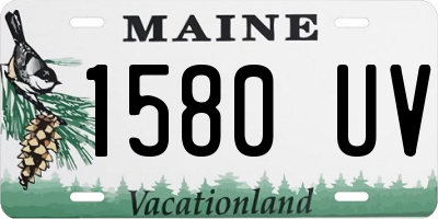 ME license plate 1580UV