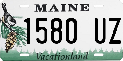 ME license plate 1580UZ