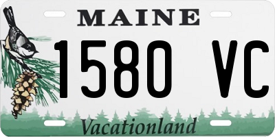 ME license plate 1580VC