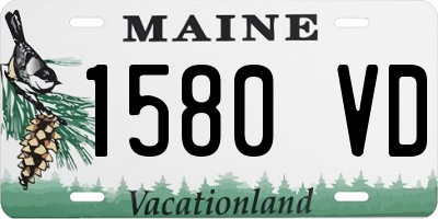 ME license plate 1580VD