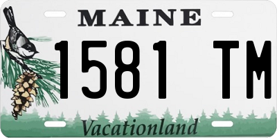 ME license plate 1581TM