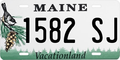 ME license plate 1582SJ