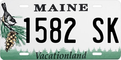 ME license plate 1582SK