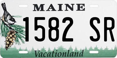 ME license plate 1582SR