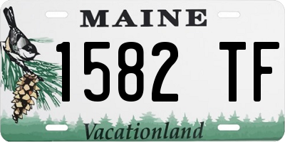 ME license plate 1582TF