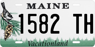 ME license plate 1582TH