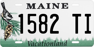 ME license plate 1582TI
