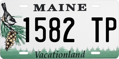 ME license plate 1582TP