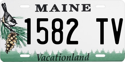 ME license plate 1582TV
